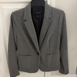 Banana Republic Charcoal Pinstripe Jacket